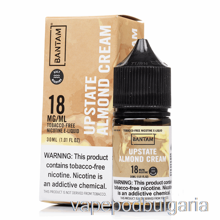 Vape Bulgaria Upstate Almond Cream Salts - Bantam Vape - 30ml 48mg